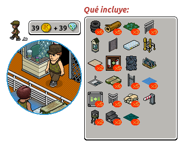 Lote de sala pista americana