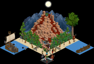 Tesoros de Habbo - Isla Volcán